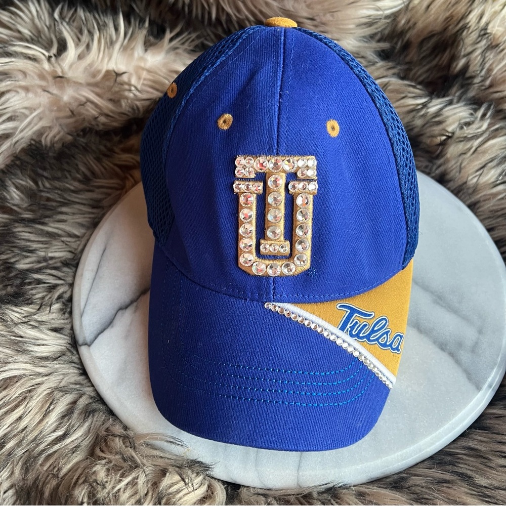 Tulsa Golden Hurricanes Embroidered Bedazzled Cap